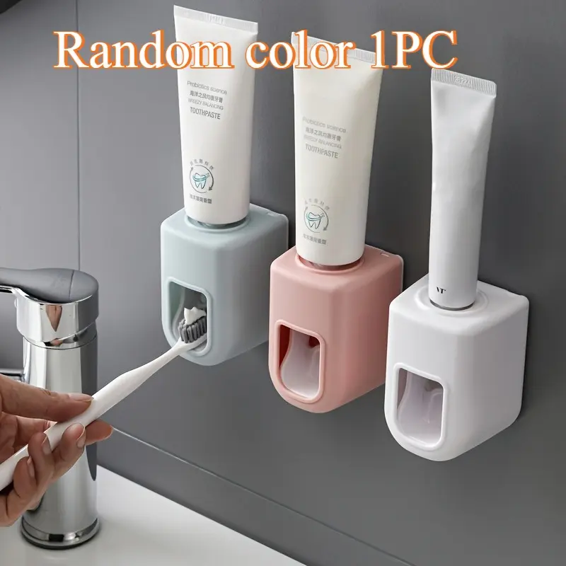 Household Bathroom Wall Mount Automatic Toothpaste Squeezing Dispenser Fully Automatic Installation Type Without Carrying Out Any Drilling Procedures