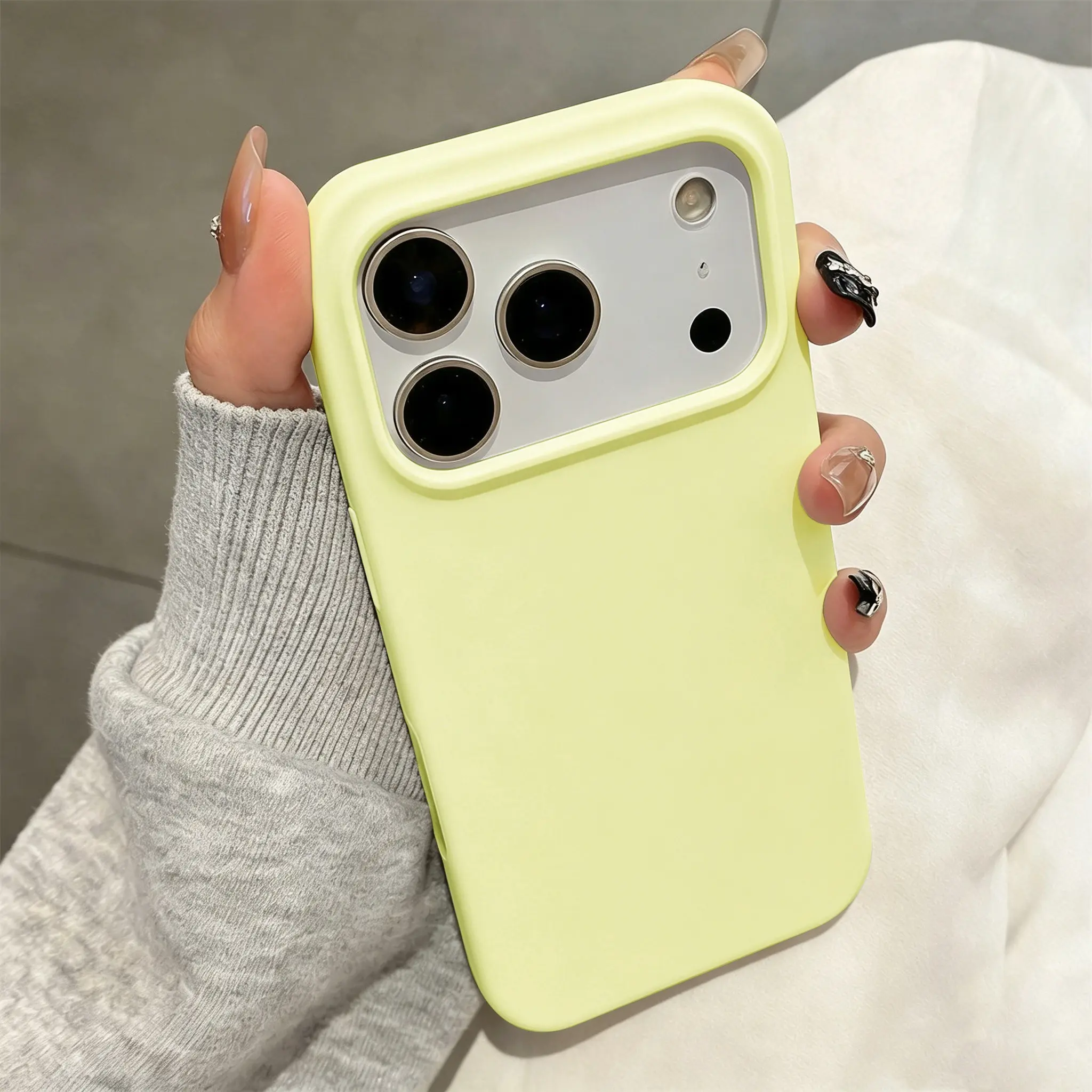 Dopamine Solid Color Anti-Falling Phone Case, Shockproof Casing, Shockproof Cellphone Accessory Compatible With IPhone 17 16 15 14 Pro Max Drop Proof Protective Cellphone Cover Compatible With Air 16e 17e 16 15 Plus Accessories
