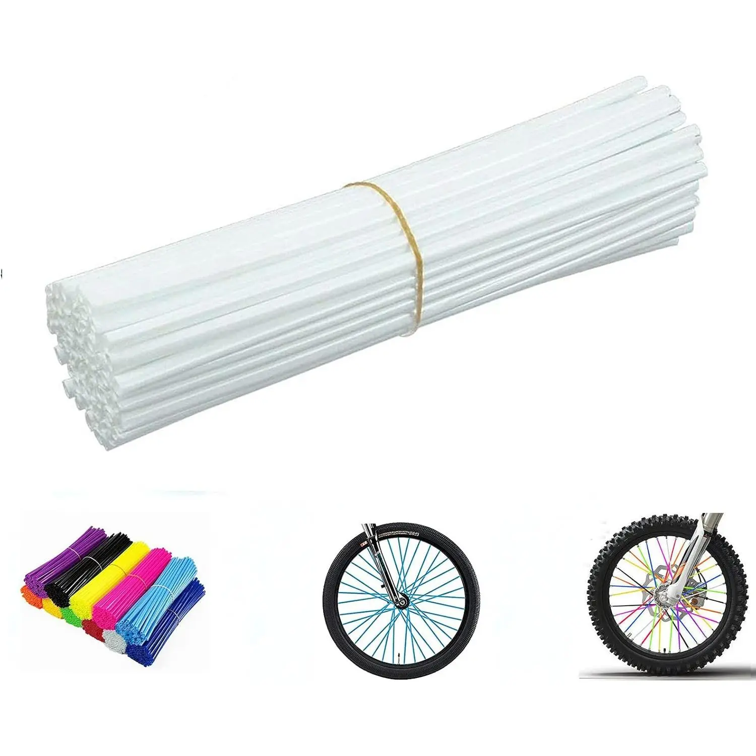 Spoke  Spoke Covers: 8-21 inch Rims Protector & Decoration for Dirt  |  |  |  |  - 72 count