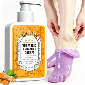Turmeric & Vitamin C Cream, Hydrating Urea Hand Cream, Urea Cream，Protect & Moisturize Your Hands & Feet All Day，Enriched With Turmeric, Vitamin C, Jojoba Oil & Salicylic Acid，Soothes, Softens & Smooths Dry Skin ， Perfect For Foot & Hand Skin