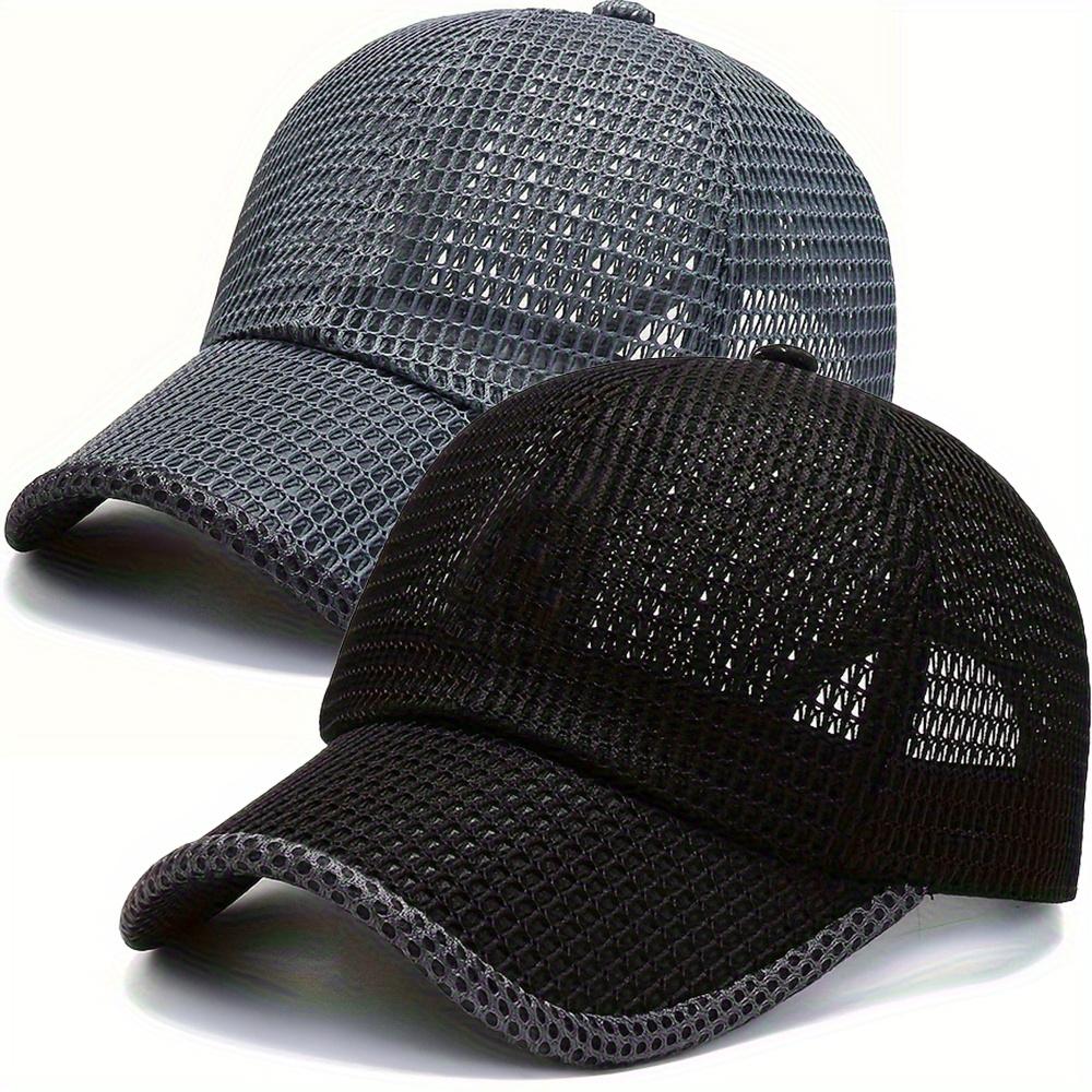 2pcs Men's Mesh Trucker Hats - Adjustable Cotton Snapback, Outdoor Sports Sunscreen Duck Tongue Cap, Breathable Adult Universal Gift, Men's Sports & Outdoor Accessories, Adjustable Cotton Hat,summerwins,father'sdaygifts,campingessentials,campinggear 2pcs Men's Mesh Trucker Hats - Adjustable Cotton Snapback, Outdoor Sports Sunscreen Duck Tongue Cap, Breathable Adult Universal Gift, Men's Sports & Outdoor Accessories, Adjustable Cotton Hat,summerwins,father'sdaygifts,campingessentials,campinggear