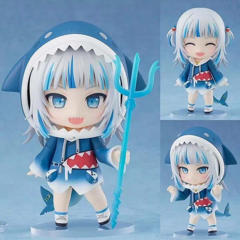 2026 hot item New Q Version Nendoroid Cute Shark Girl 1688 Action Figures Interchangeable Face Doll Model Toys Collection Desktop Ornament Popular toys