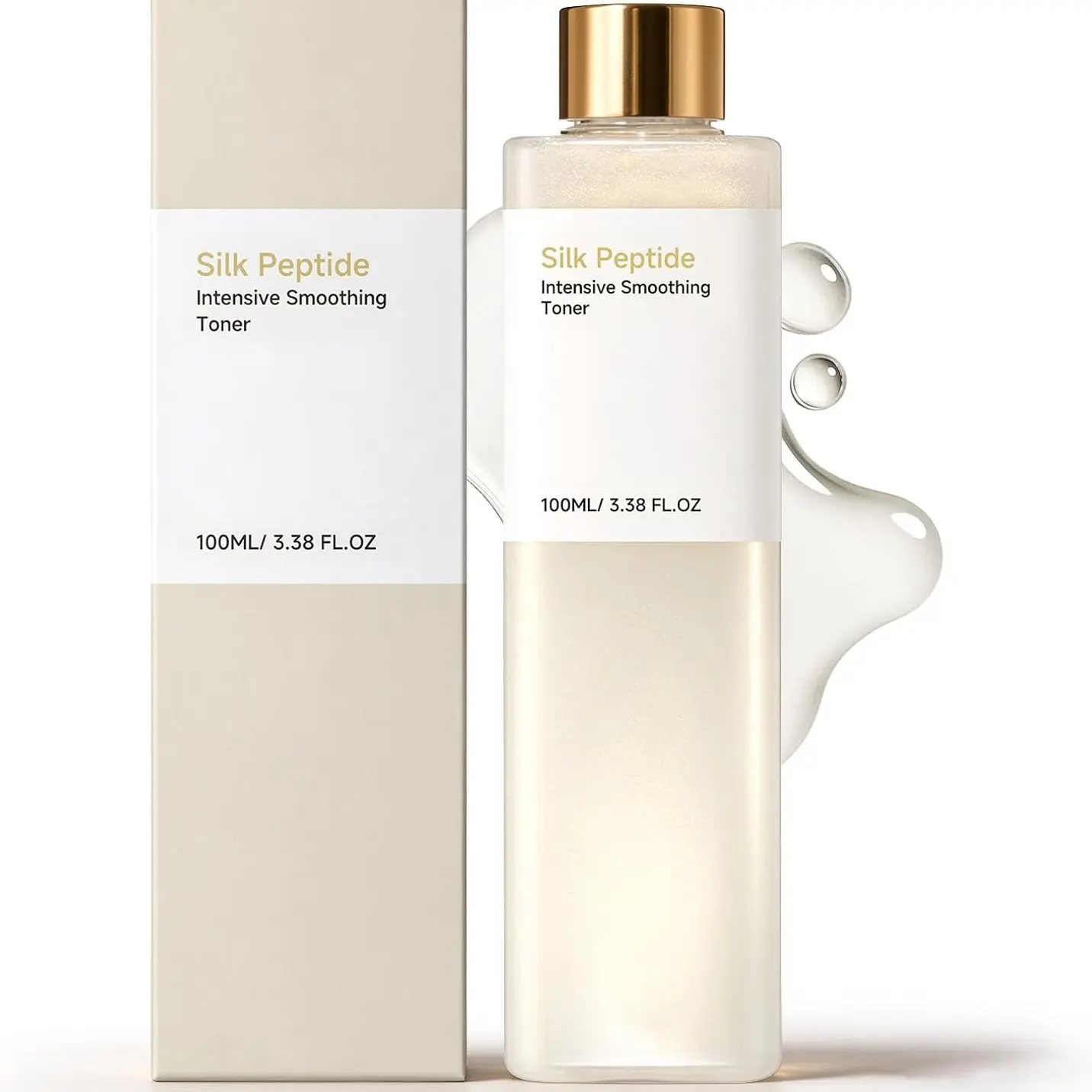 Silky Peptide Hydration Toner, Complex Face Toner with Silky Water Gentle Daily Hydrating Toner Preps Skin for Better Absorption, Hydrates & Firms Skin Effectively, 100ML
