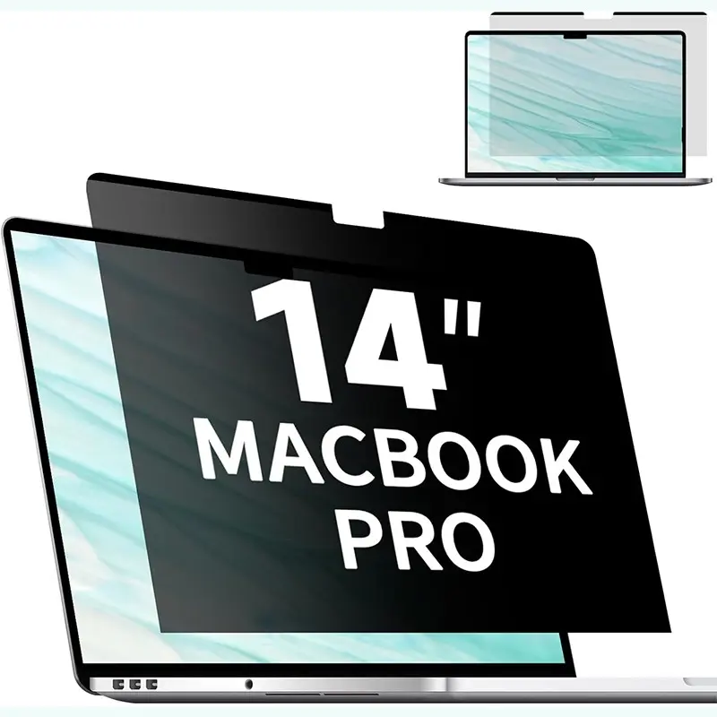 Magnetic Privacy Screen for 14 Inch MacBook Pro (2021-2025, M1, M2, M3, M4, M5, Pro, Max), Removable Matte Laptop Privacy Screen Anti Glare Blue Light Filter