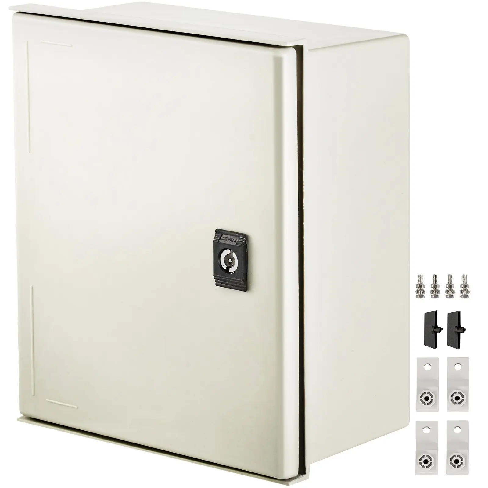 Fiberglass STELL Enclosure Box 12 X 10 X 6 Inches NEMA 4X Weatherproof Electrical Enclosure IP66 Waterproof Dustproof Outdoor Indoor Junction Box With Mounting Plate 30 X 25 X 14 CM