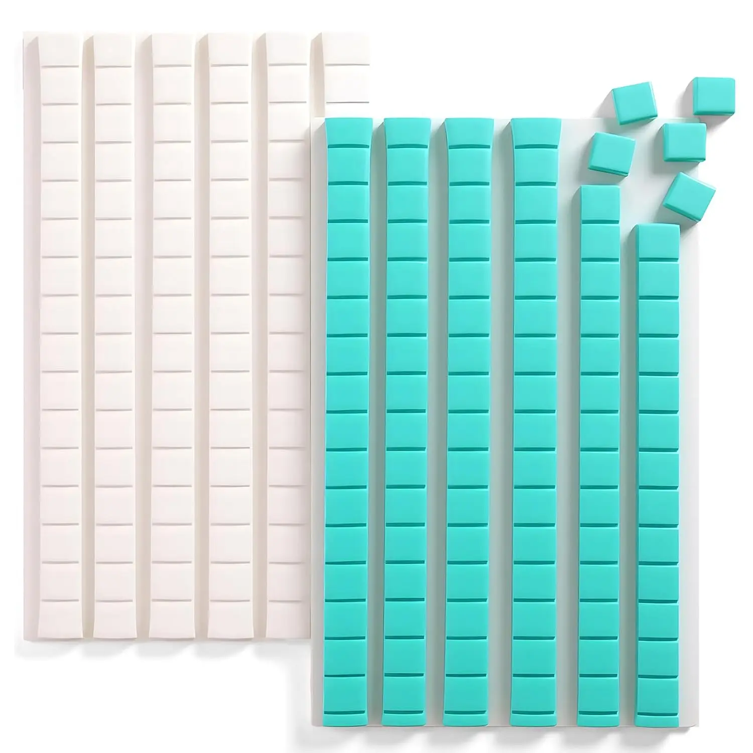 Adhesive Poster Sticky Tack Putty Wall Mounting Putty Tacky Ticky Tack for  Things Pictures  Removable,192 Pcs,Light Blue+White