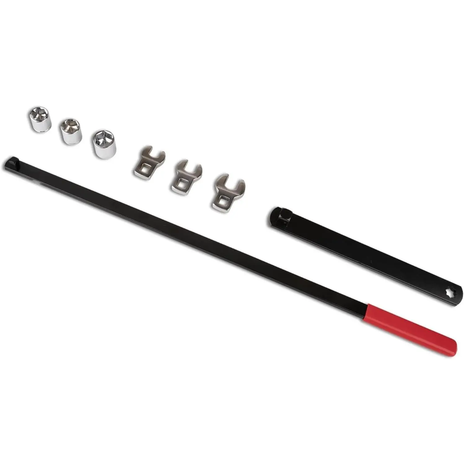 8PCS Serpentine Belt Tool Kit - 3/8"- & 1/2"-Drive Belt Tensioner Wrench Set for Automotive Engine Maintenance, Automotive Use