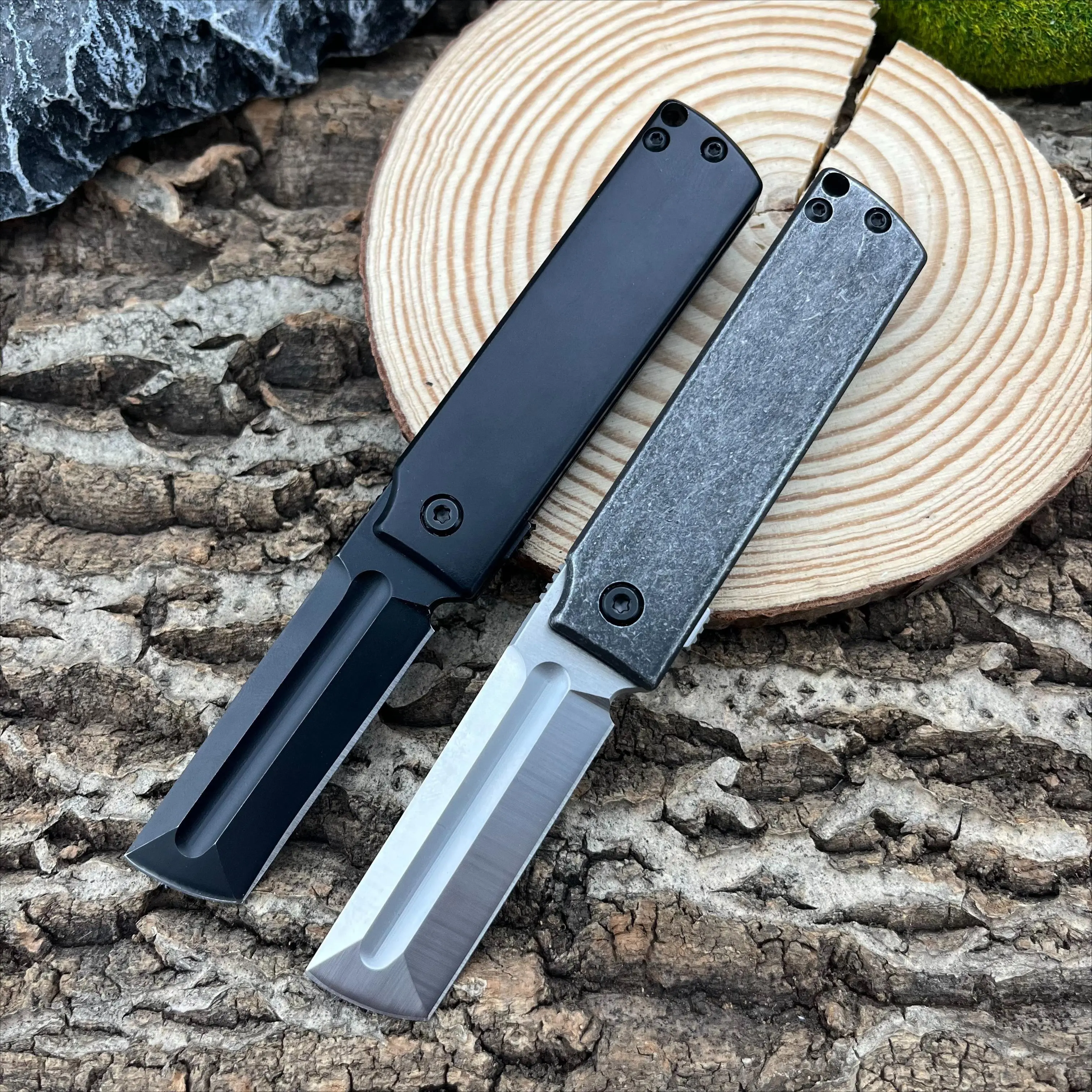 5915 Tactical Folding Cutlery, 8Cr13MoV Steel Blade, 420 Steel Handle, Outdoor EDC Tools, Camping Emergency Gear, Unique Gifts for Man, Edc Survival Equipment, All Metal Tool, Outdoor Tools