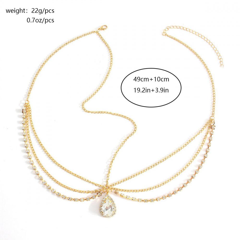 Super ethereal crystal forehead ornament for women, niche exotic bohemian style hair accessory, vintage headpiece, bridal forehead chain, forehead pendant