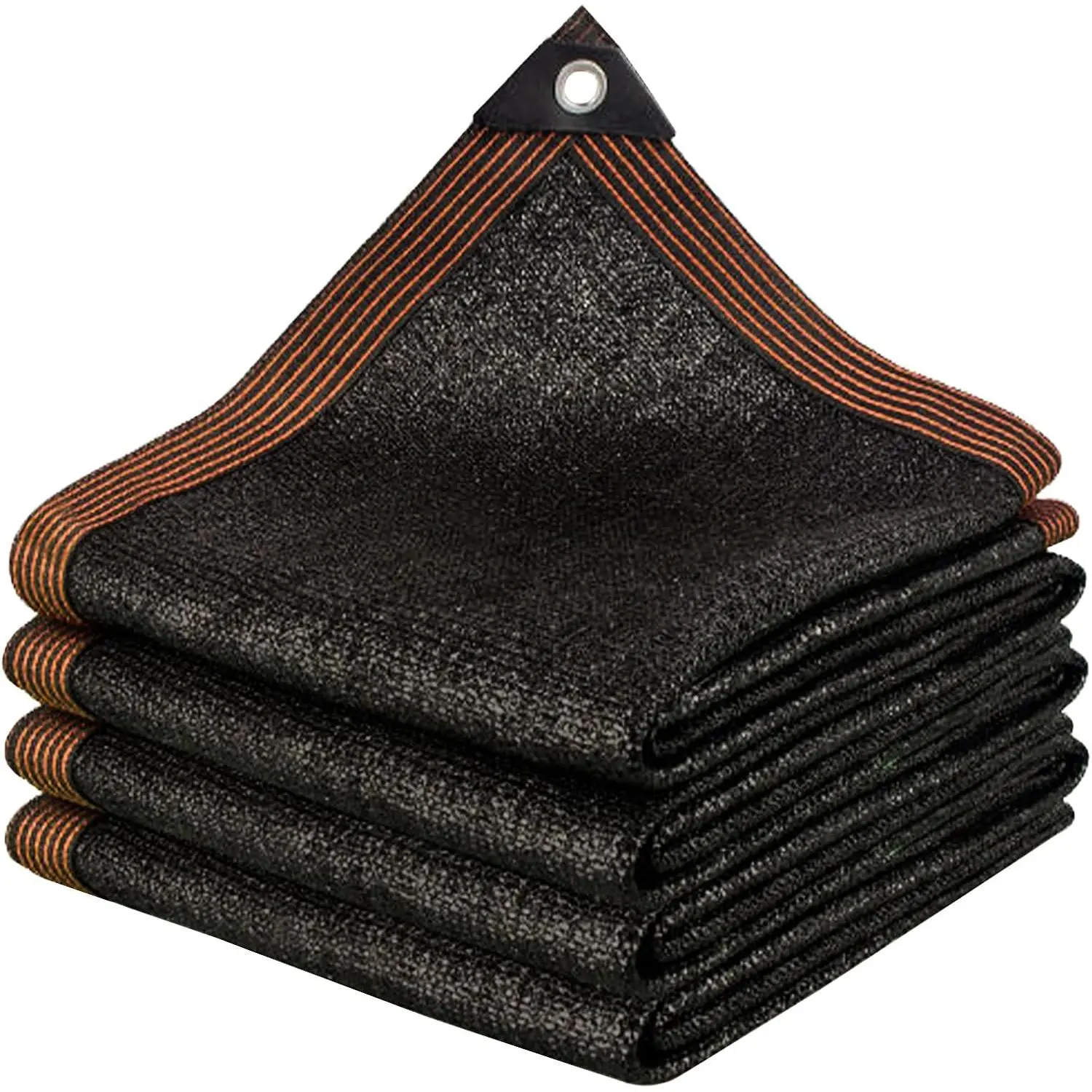 90% Black Shade Cloth,Durable Mesh Tarp with Grommets, Resistant Garden Sun Shade Netting with Taped Edge  Plant Cover, Greenhouse, Patio, Tomatoes, Chicken Coop, Barn Kennel