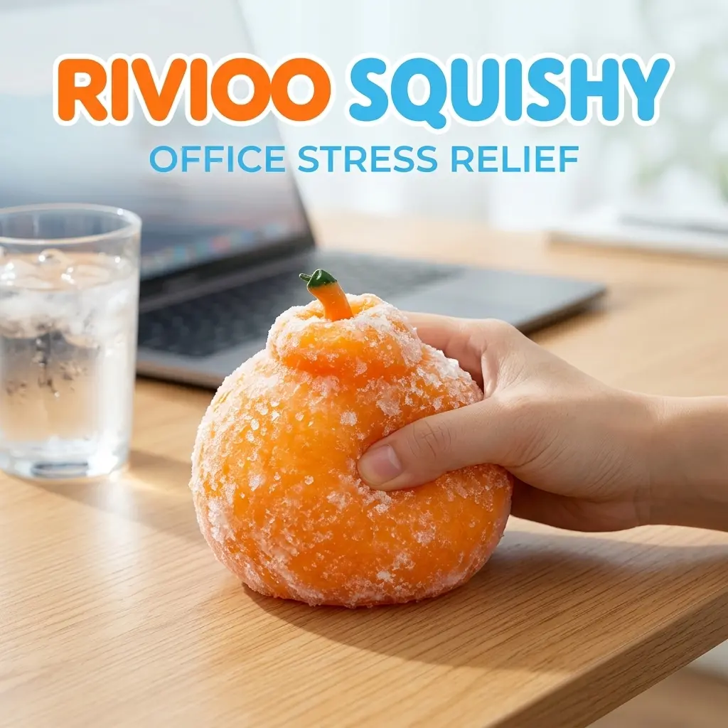 RIVIOOKorea popular temperature change mango building block homemade handmade ball pinching music slow rebound decompression artifact decompression toy