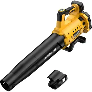 Cordless Leaf Blower for 20V Max Battery, 480 CFM Electric Blower with Brushless Motor, 6 Variable Speed Up to 130MPH, Digital Display Control Handheld Blower for Lawn Care, Yard(No Battery)