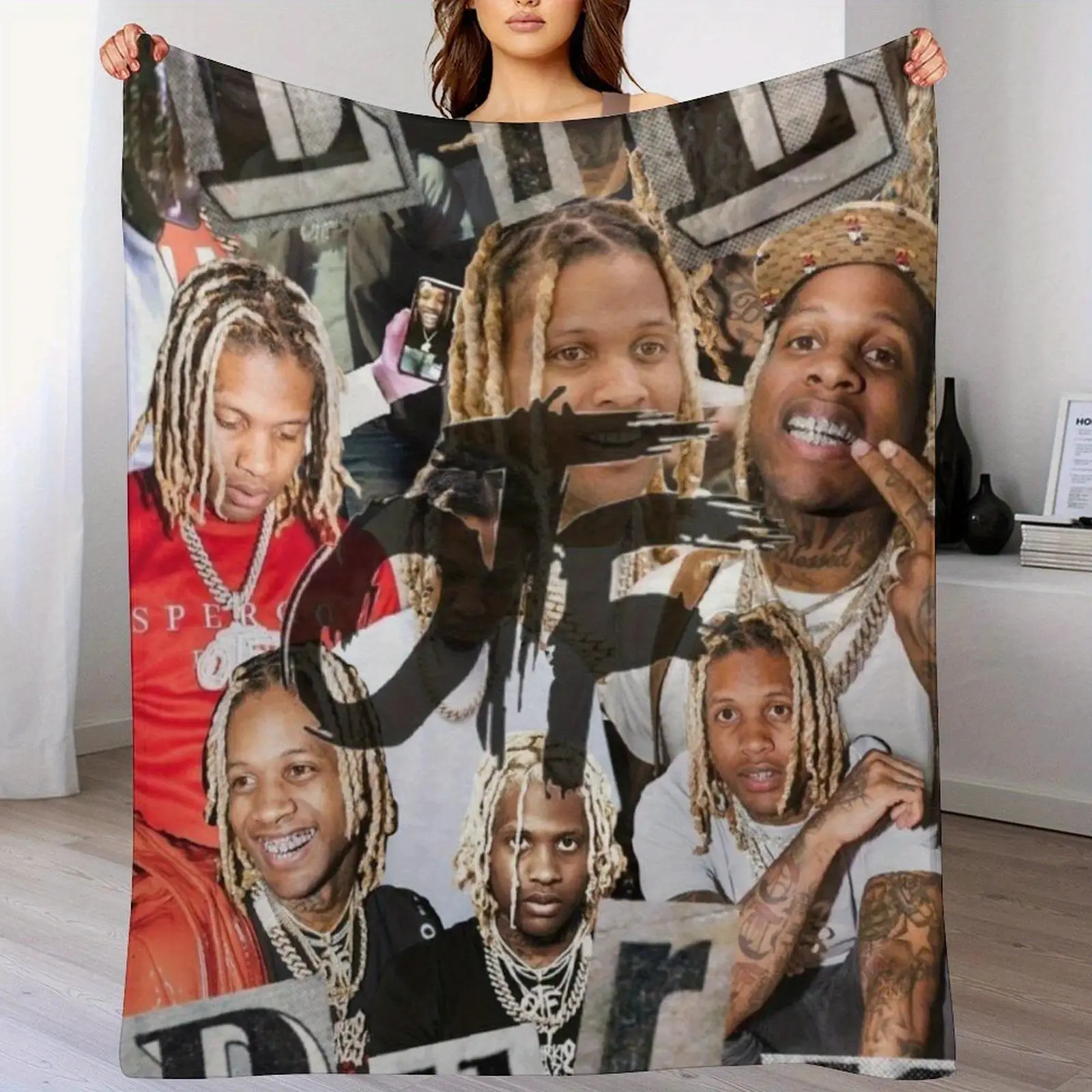 Ultra-Soft Tex Engraved Flannel Blanket - Cozy Warmth, Digital Print, All-Season Use for Living Room, Office, Sofa & Travel - Perfect Gift, Modern Design, Soft Polyester Fabric, Suitable as a gift sizes 60*80,30*40 ,40*50 50*60