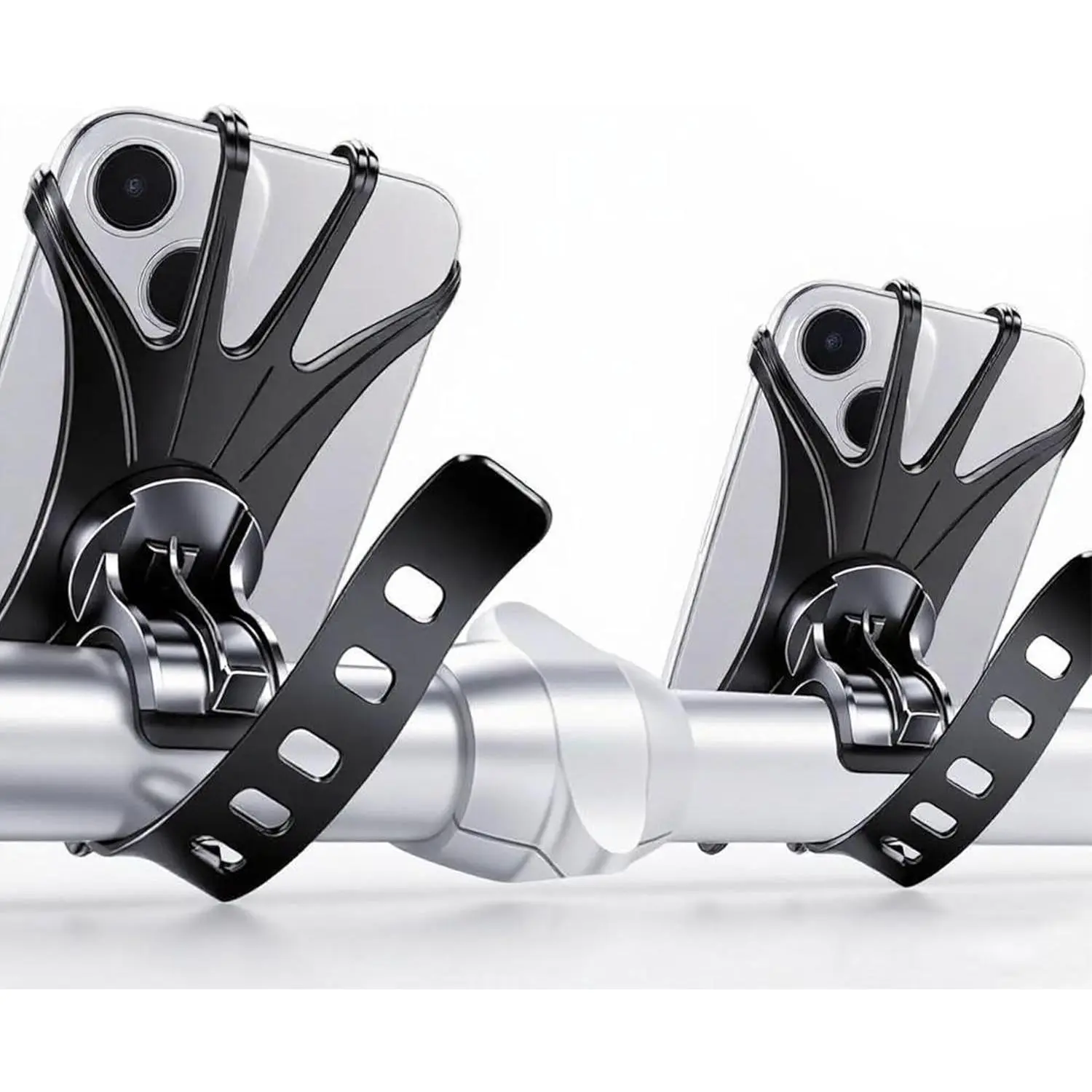 Gifts for Biker Dad |   2026 Upgraded 2 Pack Silicone Bike Phone Mount |   360 °   Rotation Easy Install Motorcycle Phone Holder |   Fits iPhone Samsung All Smartphones