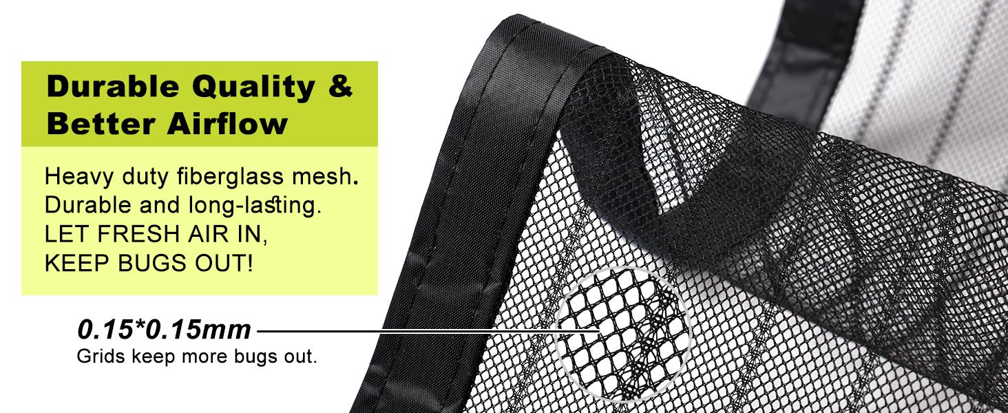 Magnetic Screen Door for 48 x 83 Inch French Door, Screen Itself Size: 50" x 84", Glass Sliding Door Heavy Duty Screen Door Mesh Curtain Keeps Bugs Out for Patio, Sliding Or Large Door