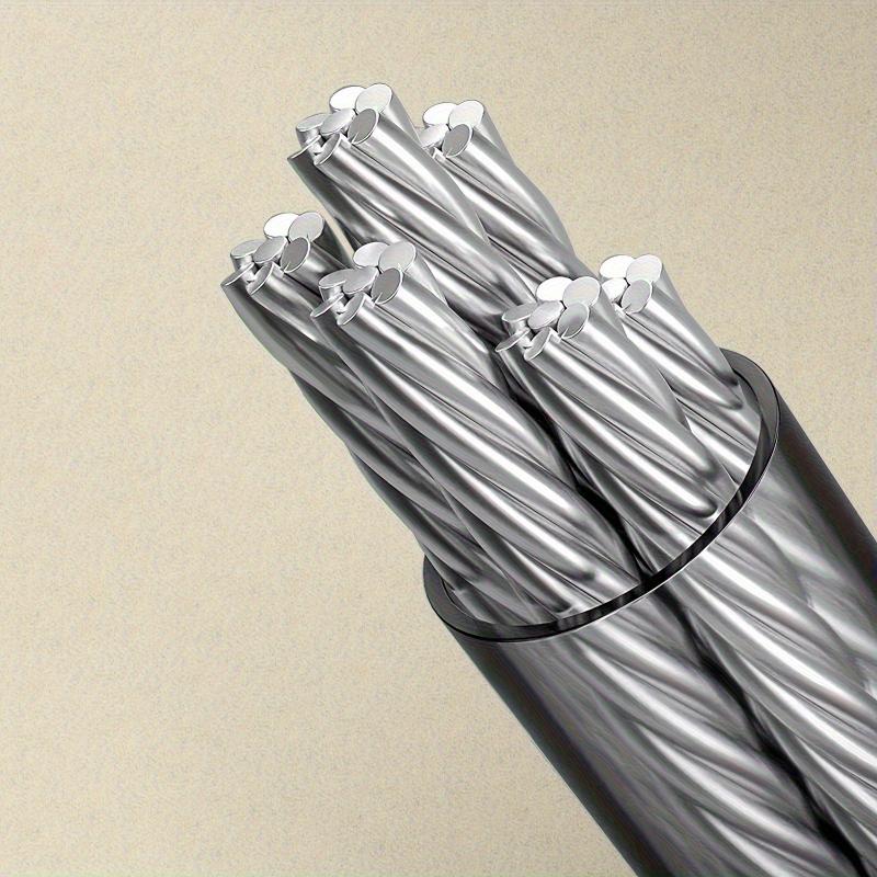 Retractable Heavy-Duty Clothes Drying Line - 15.1 Feet Long, Non-Sagging, Wall Mounted, Stainless Steel, Indoor and Outdoor Use, Gray Color Laundry Metal Laundry Metal