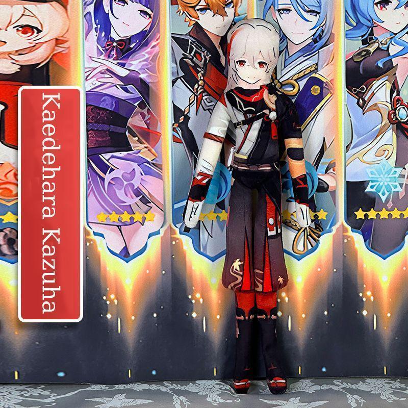 Game Genshin Impact Wanderer Xiao Morax Cosplay Plush Cotton Doll Slender Twistable Shape Room Decoration Abstract Model Gift