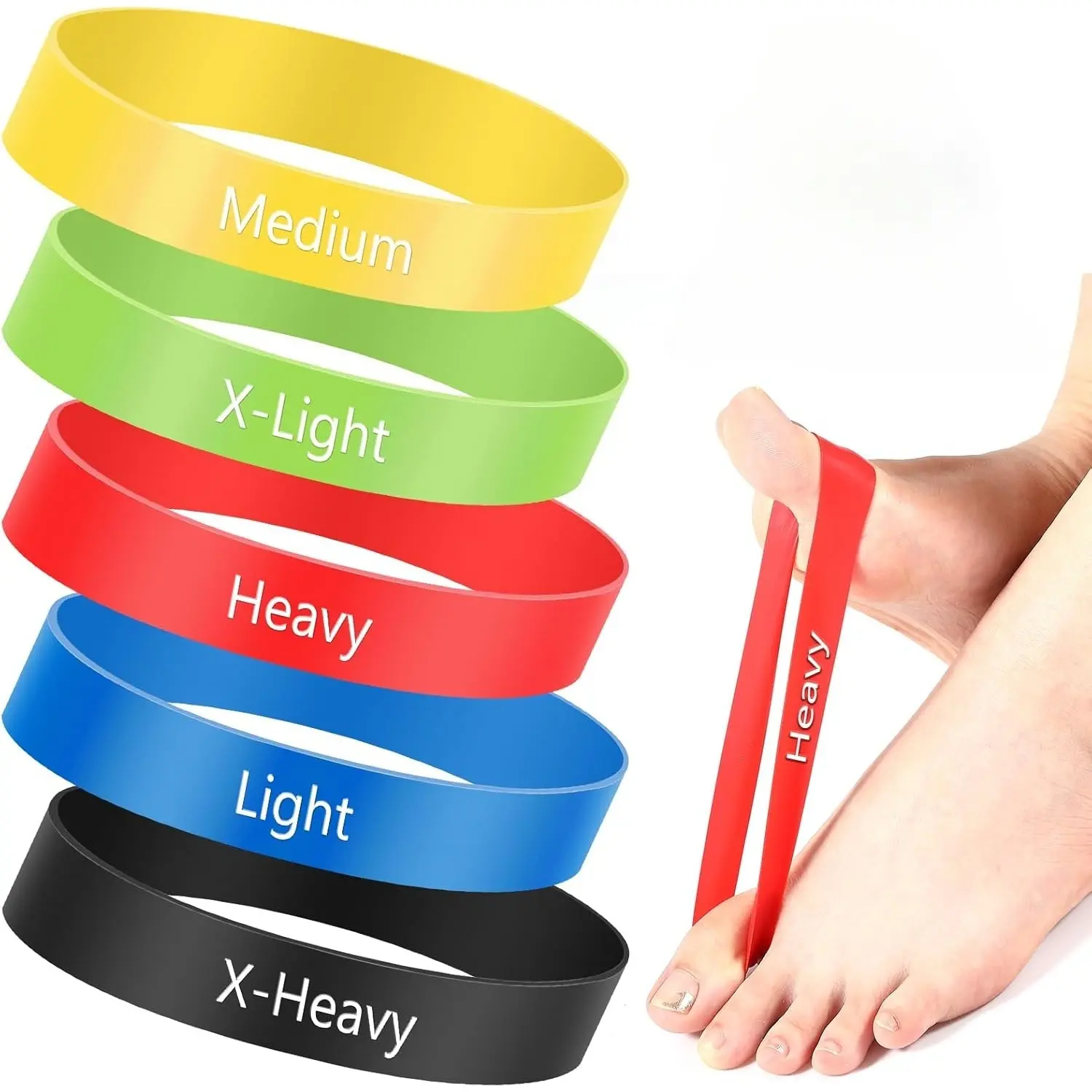 5 pieces, toe pull belt extension belt, big toe spacer, finger resistance stretcher, women's men's thumb yoga pull belt finger exercise belt