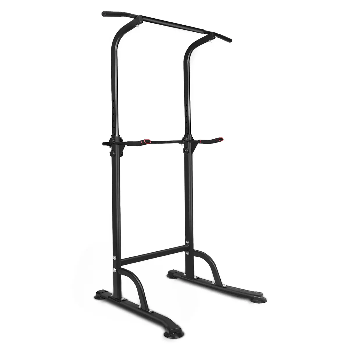 AobtkelPower Tower Dip Station Adjustable Height Heavy Duty Multi-Function Fitness Training Equipment