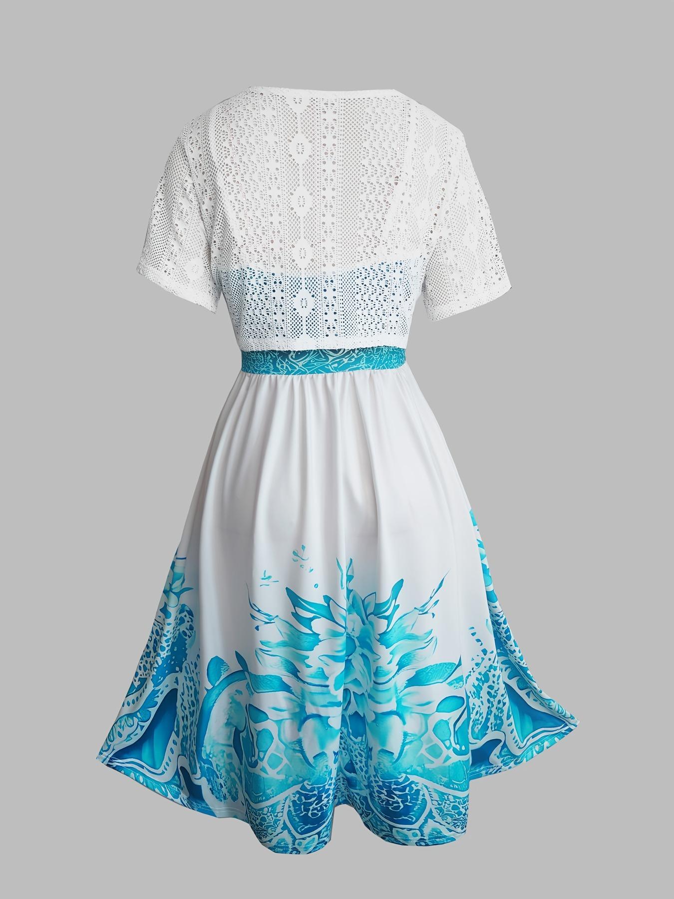 Women's Colorblock Print Cami Dress & Top Two-piece Set, Boho Sleeveless Dress & Crop Top for Beach Holiday Vacation, Ladies Summer Clothes, Bohemian Spaghetti Strap Womenswear, Casual Loose Dress, Casual Boho Style