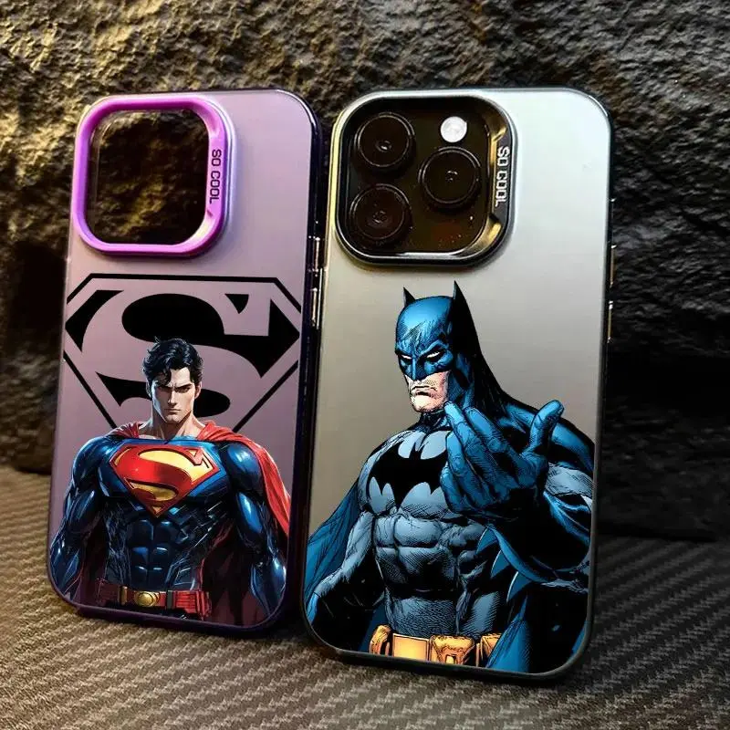 S-Supermans B-Batmans Phone Case For iPhone 11 12 13 14 15 16 17 Pro Max 16e 17E 17 Air Plus 13 Mini Shockproof Funda Back Cover