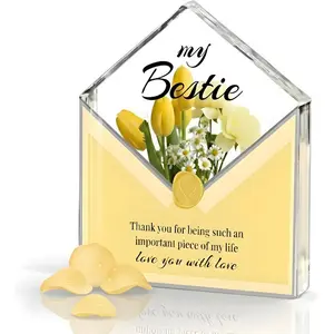 Bestie Gifts for Women, Long Distance Friendship Ornament, Cute Desk Décor for Birthday Christmas, Perfect Gift Idea, Thank You Gifts
