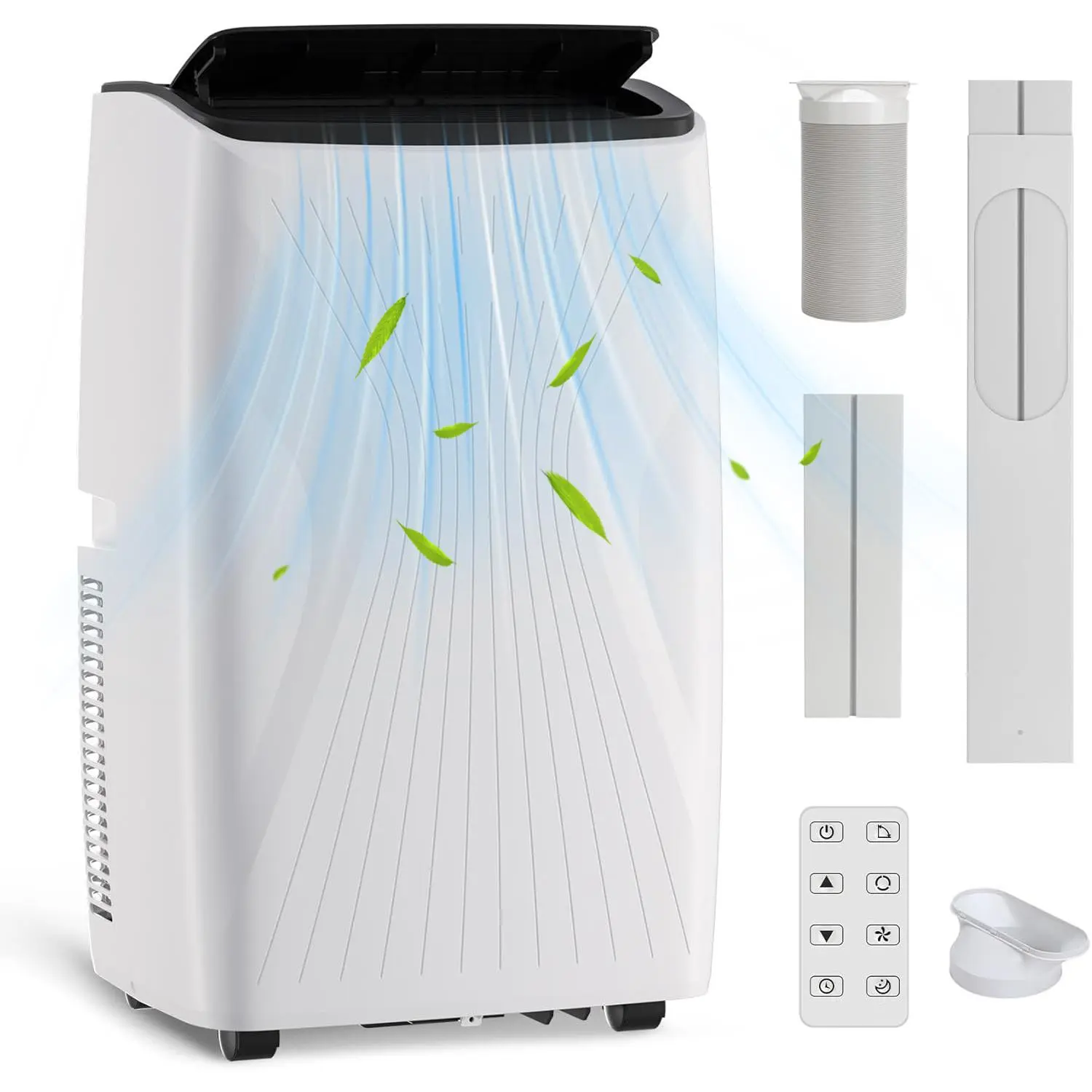 12000 BTU Portable Air Conditioner, Functional 5-in-1 Small AC, Compact Mobile AC with Dehumidifier