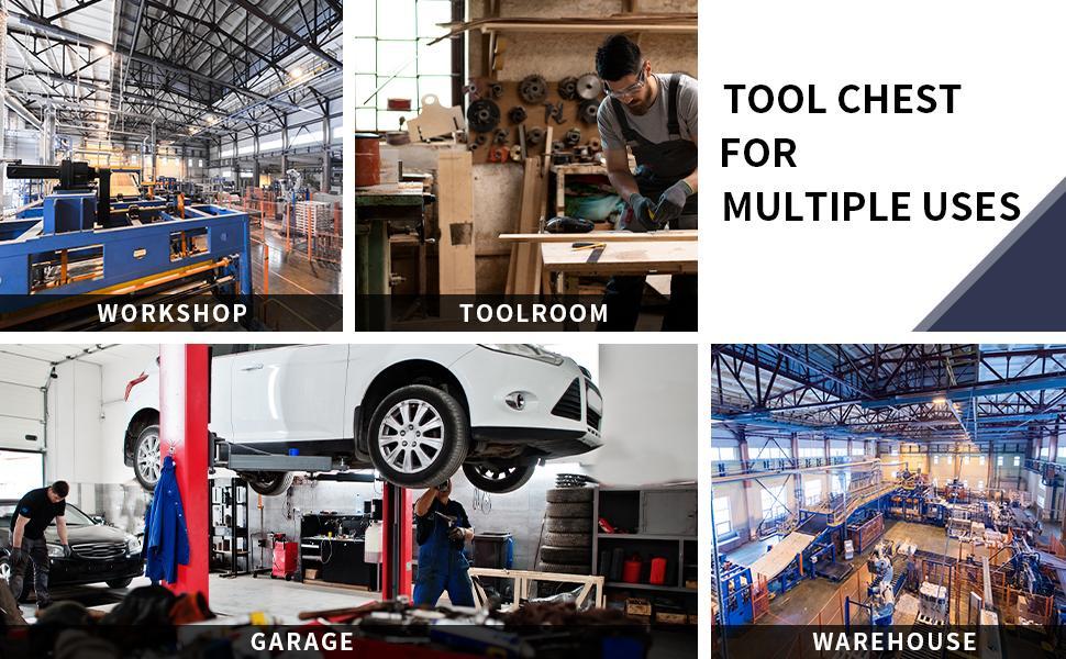 5-Drawer Rolling Tool Box, Tool Chest with Wheels, Tool Cart with Protective Liner&Sliding Drawers&Side Handle, Lockable Tool Storage Cabinet for Garage, Warehouse, Workshop, Repair Shop 5-Drawer Rolling Tool Box, Tool Chest with Wheels, Tool Cart with Protective Liner&Sliding Drawers&Side Handle, Lockable Tool Storage Cabinet for Garage, Warehouse, Workshop, Repair Shop