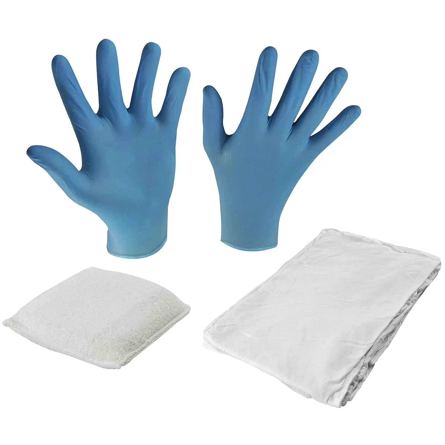 Staining Kit 1 Pair Latex Glove 1 Stain Applicator Pad (4 x 4 x 1) 1 Lint-Free Cotton Wiping Cloth
