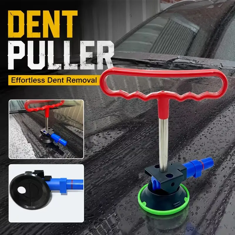 Car Dent Repair Tool, T-Handle Handheld Vacuum Pump, Body Panel Smoothing Spray Kit, Ideal for Car Dent Removal and Restoration