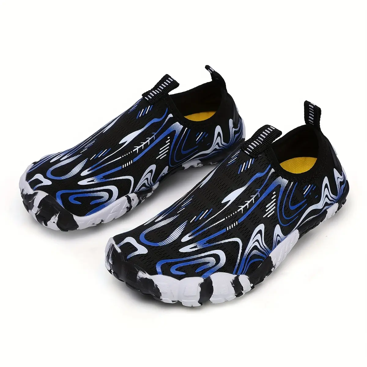 Boys' Elastane Soft-Soled Beach Water Shoes - Barefoot Footwear for Swimming, Snorkeling