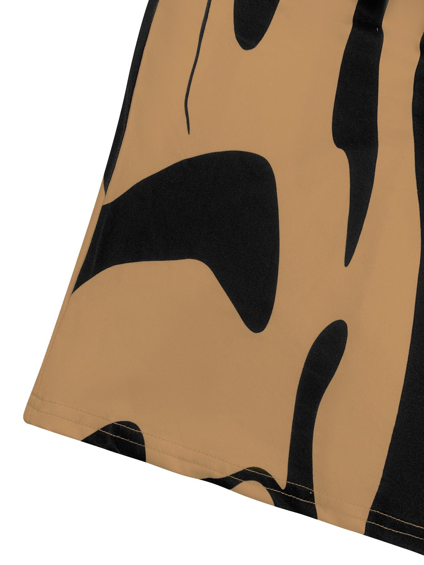 Aliling Women's Colorblock Print Cut Out Bodycon Dress, Elegant Chic Fashion Casual Long Sleeve Dress for Daily Outdoor Wear, Women Dress for Spring Fall