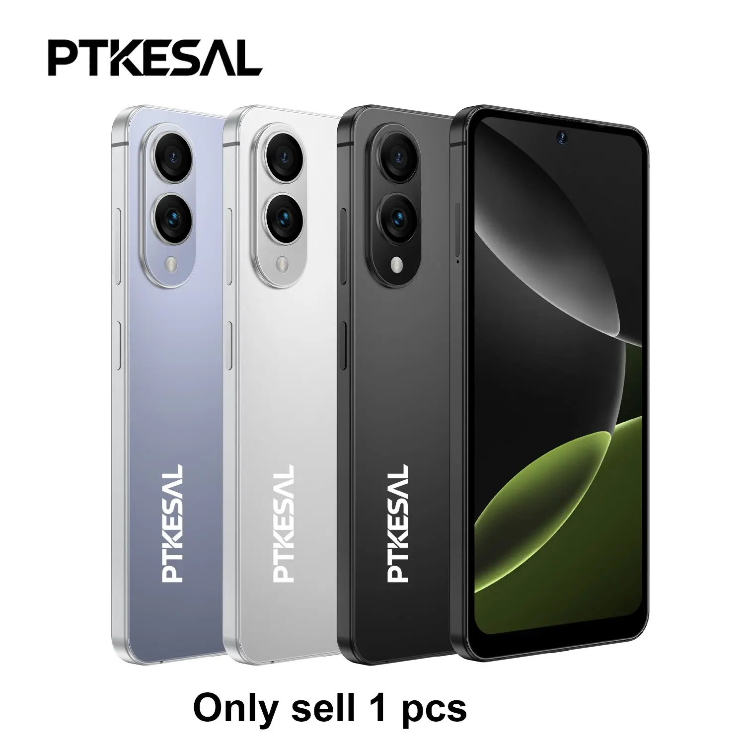 Ptkesal-New S25 Edge Android Smartphone, 7.2-Inch HD Screen, 4GB RAM 32GB ROM, 13mp Camera, Android 12.0, Dual Sim, Face Unlock, WiFi Bluetooth-compatible GPS
