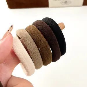 10-Piece Seamless Thickened Elastic Hair Ties, Cotton Crease-Free Bands for All Hair Types, Women's Hair Accessories Ideal Gift