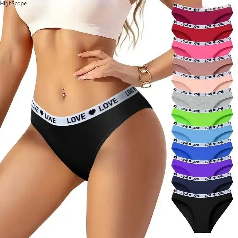 Women's Cotton Mid-Rise Hipster Panties 12-Pack, Soft Breathable Elastane-Blend Briefs, Comfortable Daily Wear for Females, Mixed Colors, Machine Washable, Softness