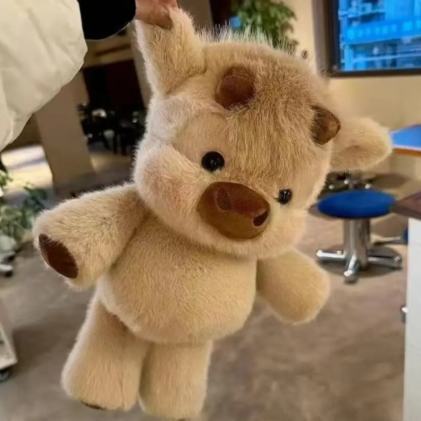 Plush Cow Toy, Cow Stuffed Animal, Highland Cow Plush Animal Doll, Cute Birthday Gift, Soft and Adorable, Perfect for Kids and Collectors