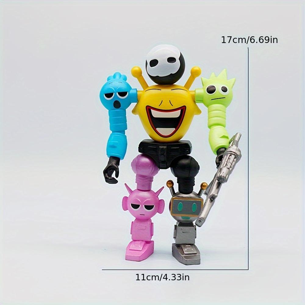 Multi-Colored Rhythm Box Jointed Robot Figure, Poseable Collectible Model, Durable PVC, Home Decor, Holiday Gift, Fashion Game Fans