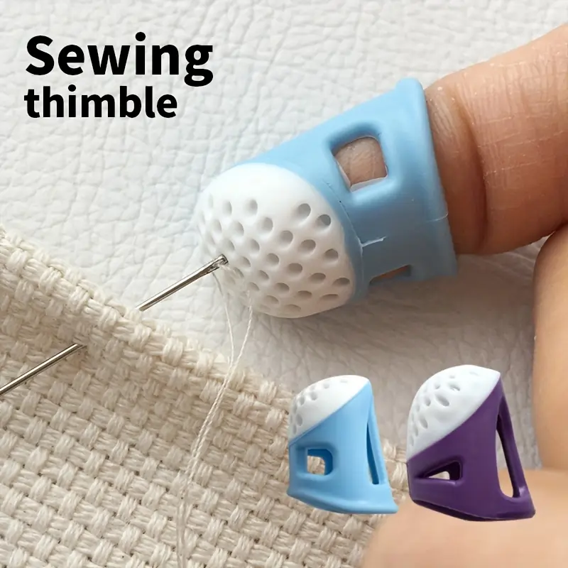 [Silicone Thimble] 5/6pcs/set Silicone Sewing Thimble Protective Tips | Anti-Puncture Hand Sewing Accessories for Embroidery Cross Stitch