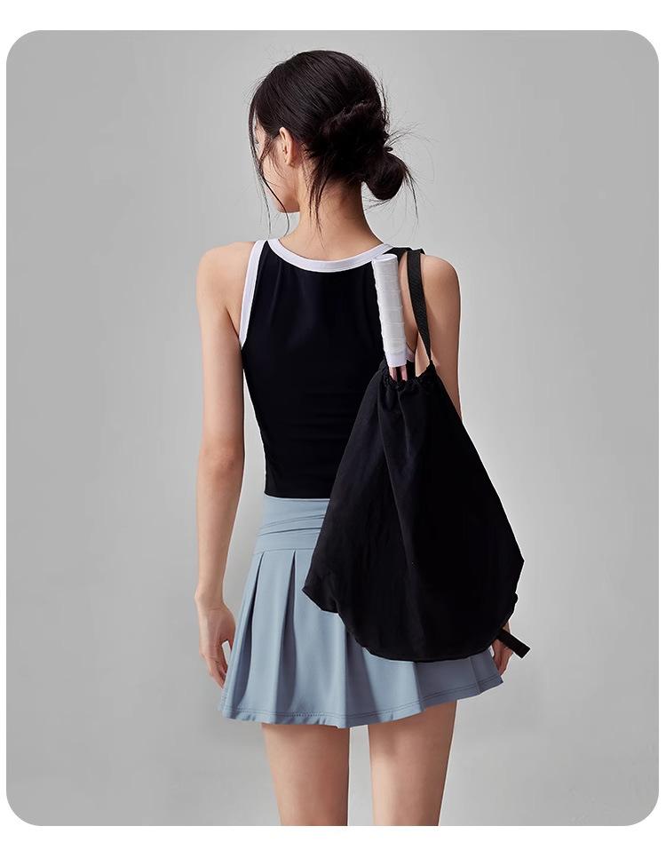 Plus Size Tennis Skort Sport Skirt With Built-in Shorts Anti-exposure 2-in-1 Athletic Dress for Running Workout Golf