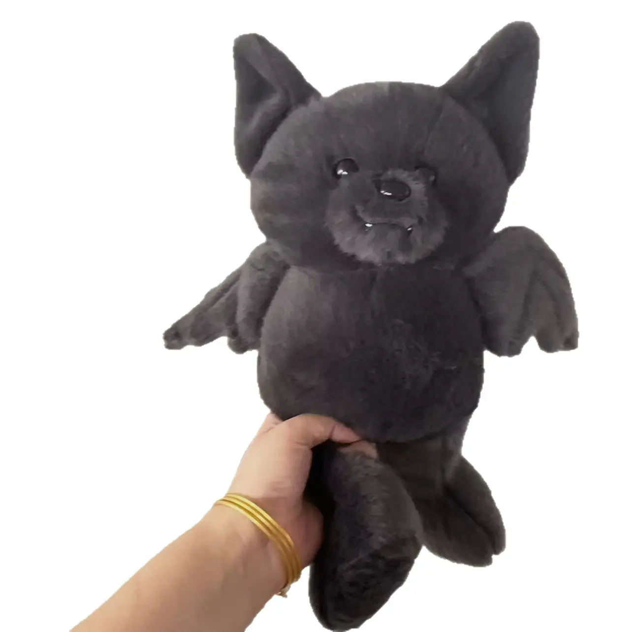 Cute Bat Plush Toy, Soft Bat Stuffed Animal with Large Wings, Gothic Bat Plush Doll, Halloween Theme Pillow, Kids Gift, Soft Cuddly Gift & Bedroom Decor