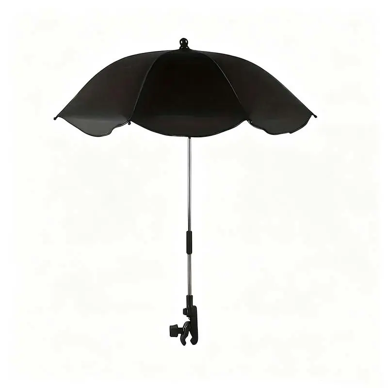 1PC Summer Multi-Purpose Clip On Sun Umbrella, 360° Adjustable Clamp Shade for Fishing Chair, Beach Lounge, Live Stream Camera, Stroller & Plants, Portable UV Protection Waterproof Sun Shade for Camping Stall