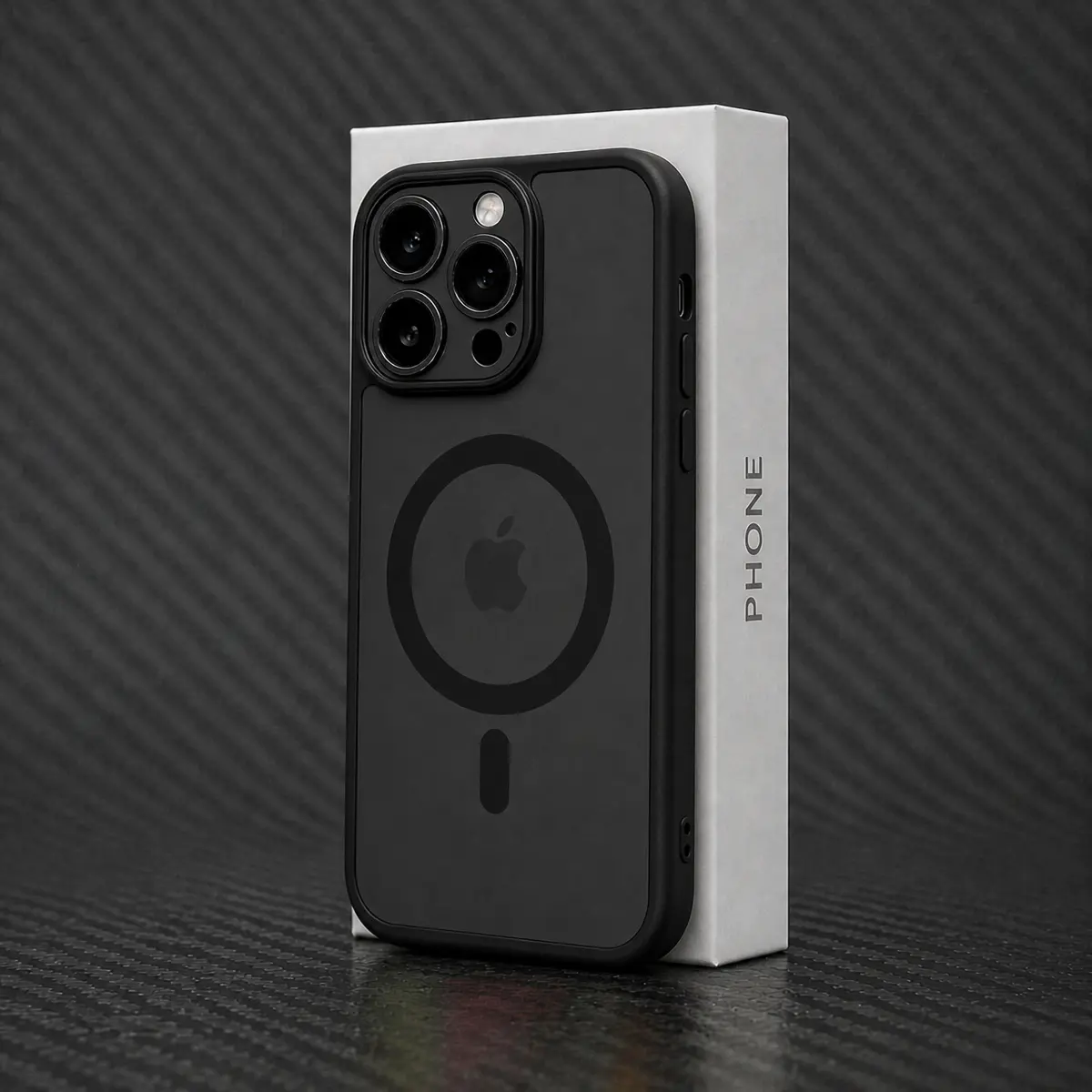 Luxury Magnetic Wireless Charging Polycarbonate Phone Case, Matte Translucent Hard PC Armor Cover with Shockproof Protection & Camera Lens Guard for iPhone 17,16,15,14,13,12,11 Pro Max Plus - Handheld Mobile Phone Accessories,Halloween,Stickers