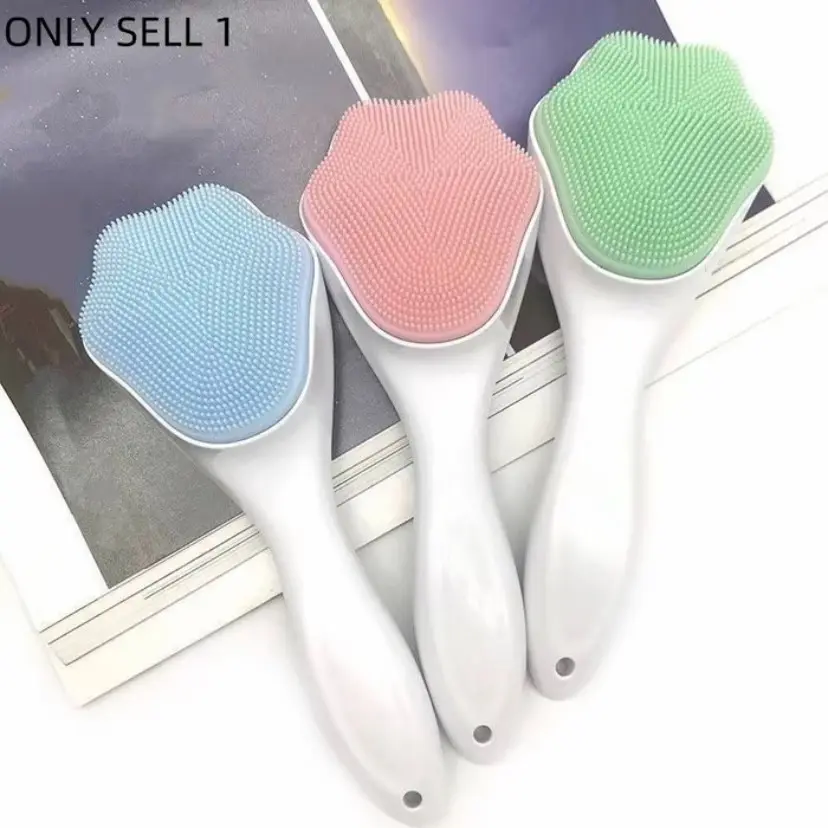 Soft Bristle Face Wash Brush for Women, Deep Pore Cleansing, Blackhead Remover, Gentle on Skin, Daily Face Washing Helper, Facial Care Tools