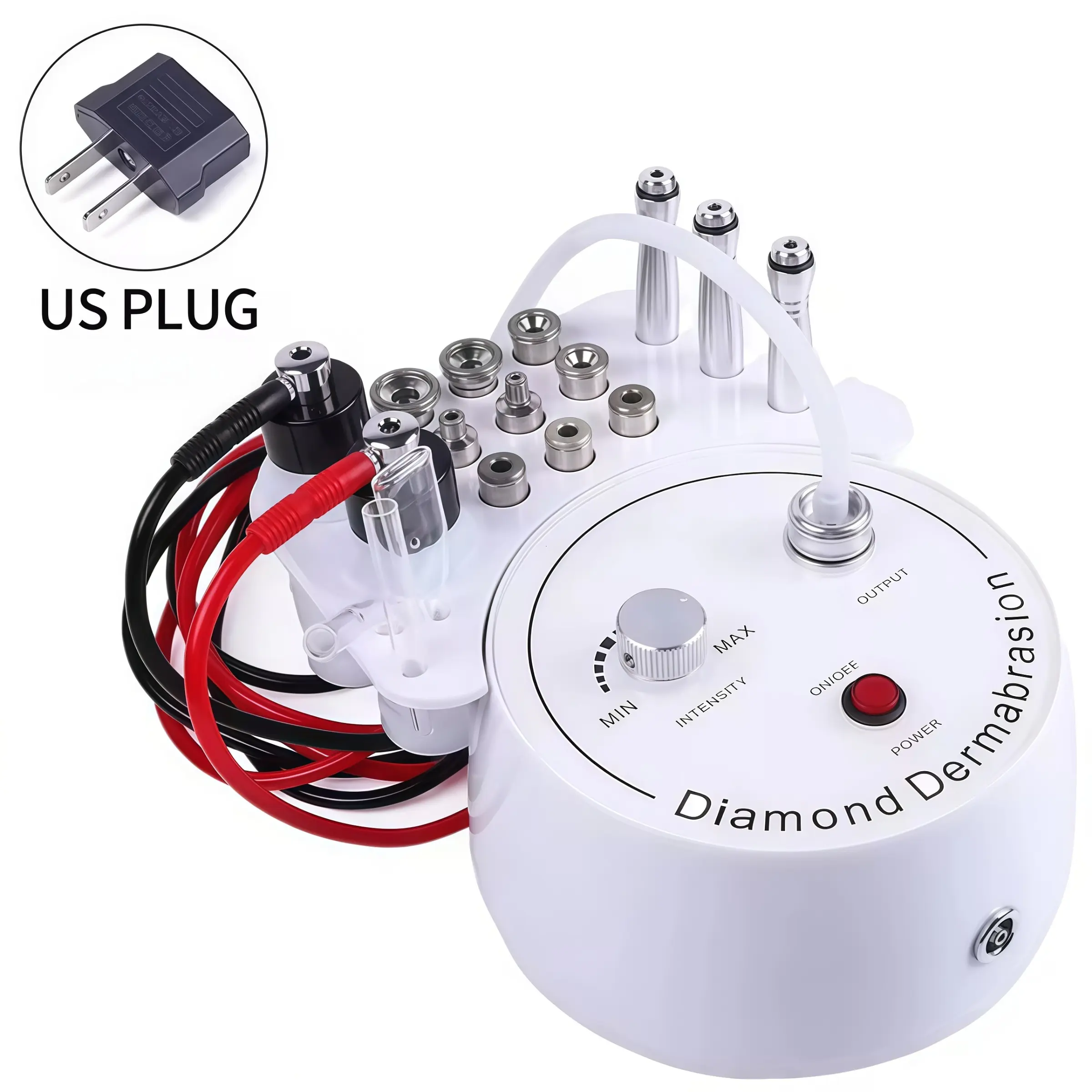 Us Plug Triple Function Facial Skin Care Beauty Device, Micro Crystal Exfoliator, Deep Pore Cleansing, New Model Lb180, 100-240v Power Consumption, Facial Pore Cleaning