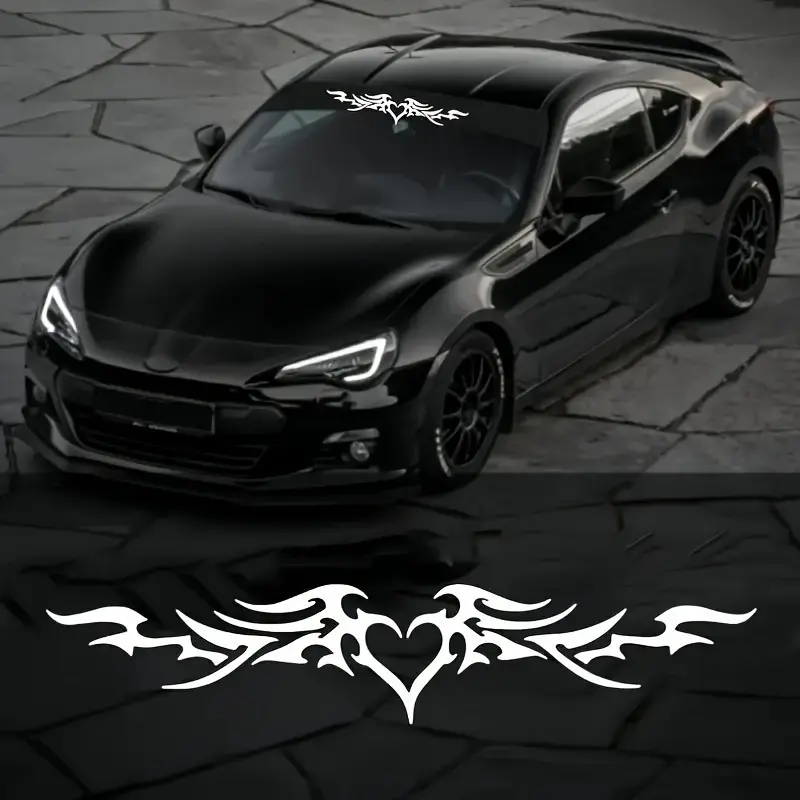 1PC Angel Wings Car Stickers, Waterproof Vinyl Decals, Automotive Decals, Gothic Style, Suitable for Auto Front Windshields, Window, Universal Vehicle Modification Decoration, Decal for Cars