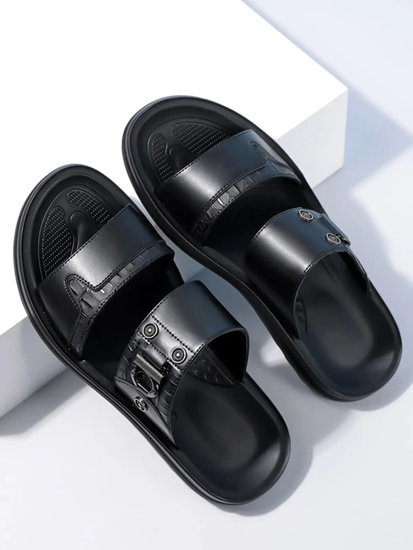 Men's Large Size Sport Sandals, Beach Flip Flops, Summer Casual Shoes, Fall Daily Walking Shoes, Comfortable and Stylish Footwear