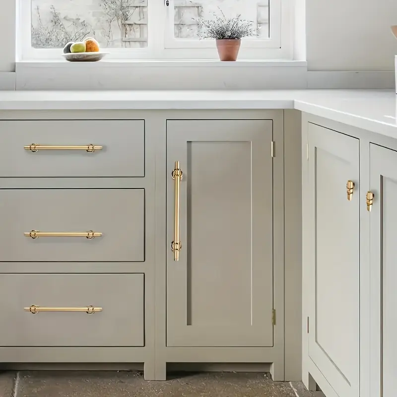 20 Gold Cabinet Handles - Polished Stainless Steel Modern Minimalist Design, Suitable for Kitchen Cabinets, Wardrobes, Dressers - Corrosion-Resistant Durable Accessories with Installation Screws, Bedroom Furniture Handles \ Kitchen Cabinet Handles
