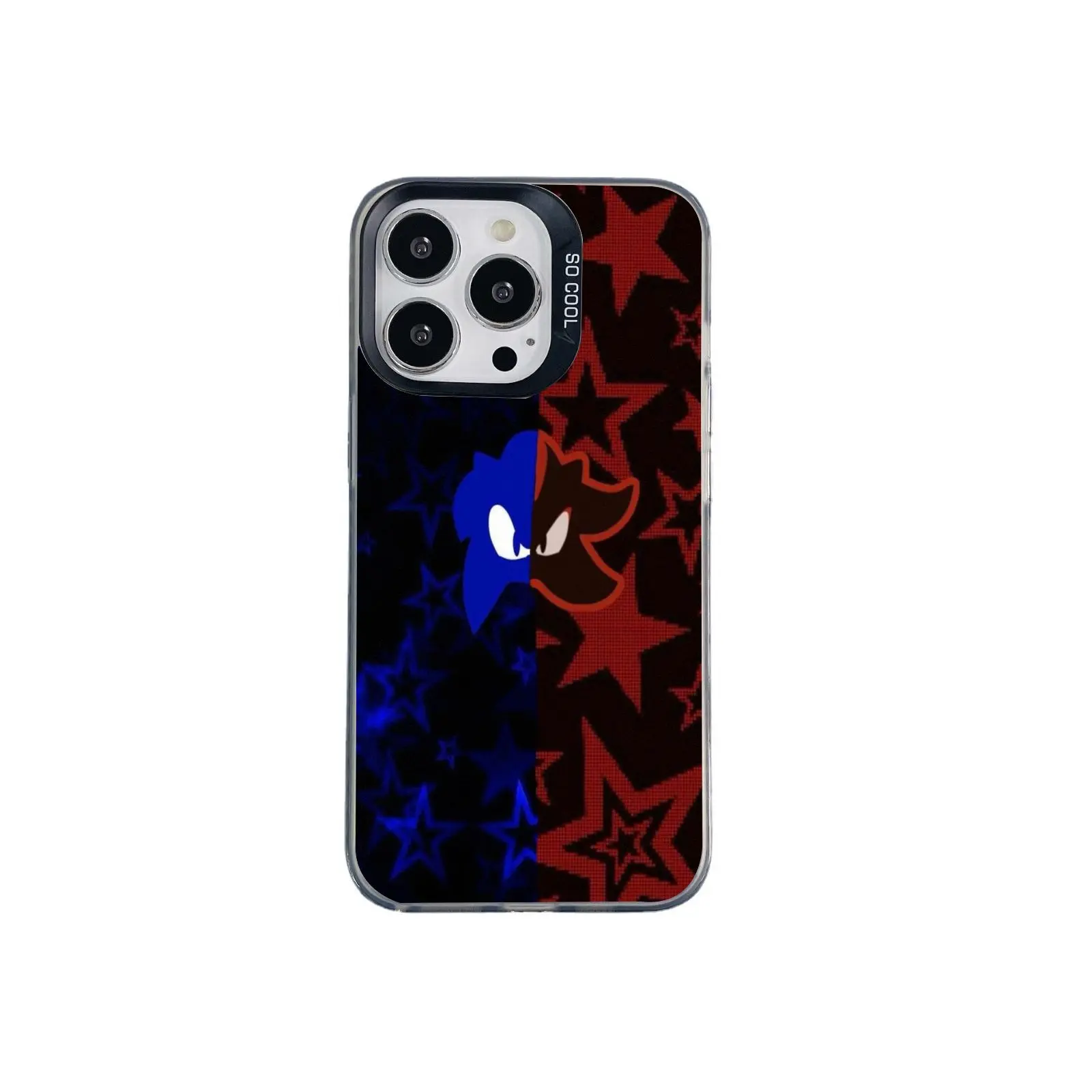 Cute and cool hedgehog pattern phone case in bright silver, compatible with iPhone 12, 13, 14, 15, 16, and 17. Matte finish, perfect gift choice.