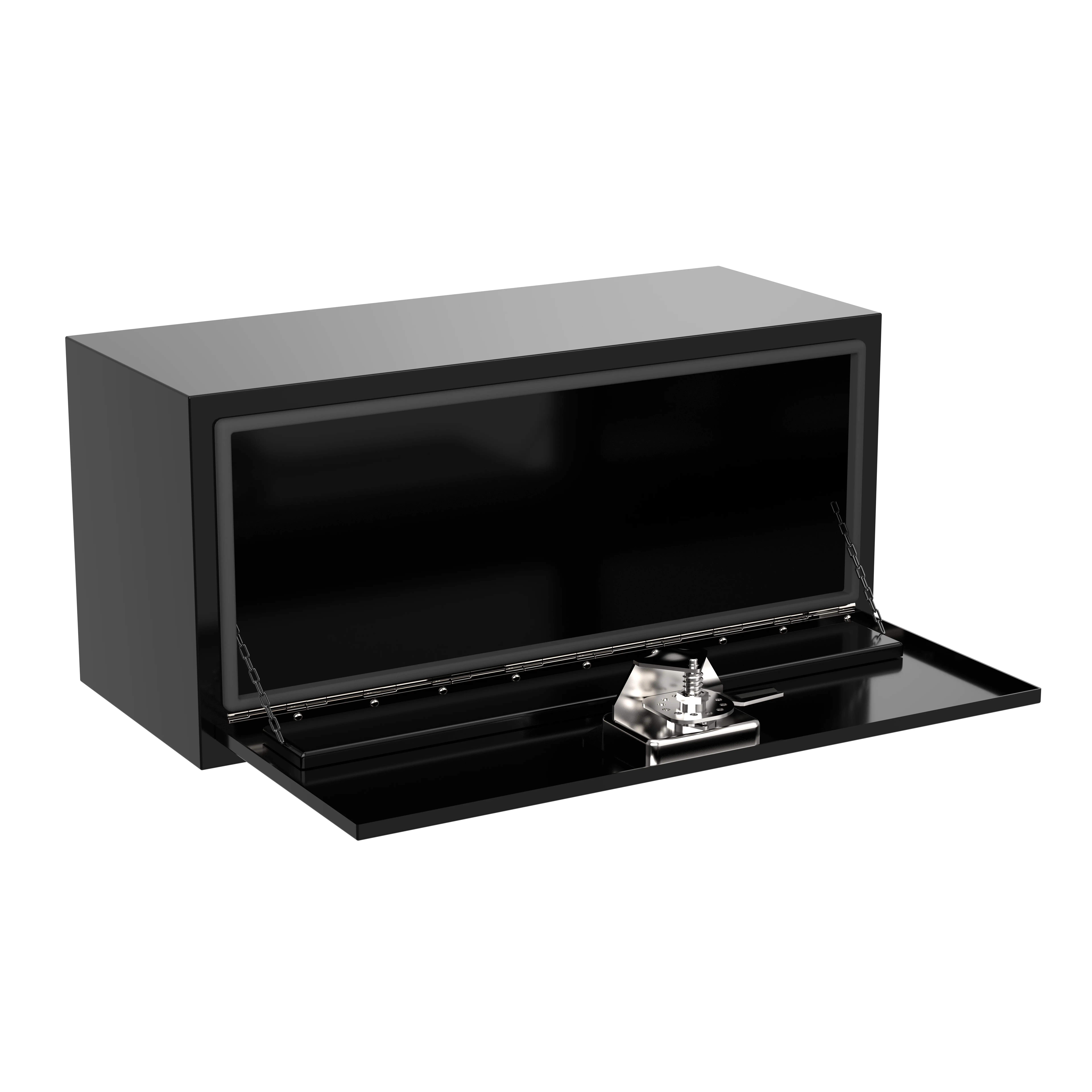 XKV Heavy Duty Storage Steel Truck Tool Box Storage,14 * 12 * 18" & 14"*12"*24" & 14"*12"*30" w/Lock and KeysDesigned For Semi-Truck,Black Smooth Chest Box Organizer For Pickup,Truck Bed,RV,Trailer