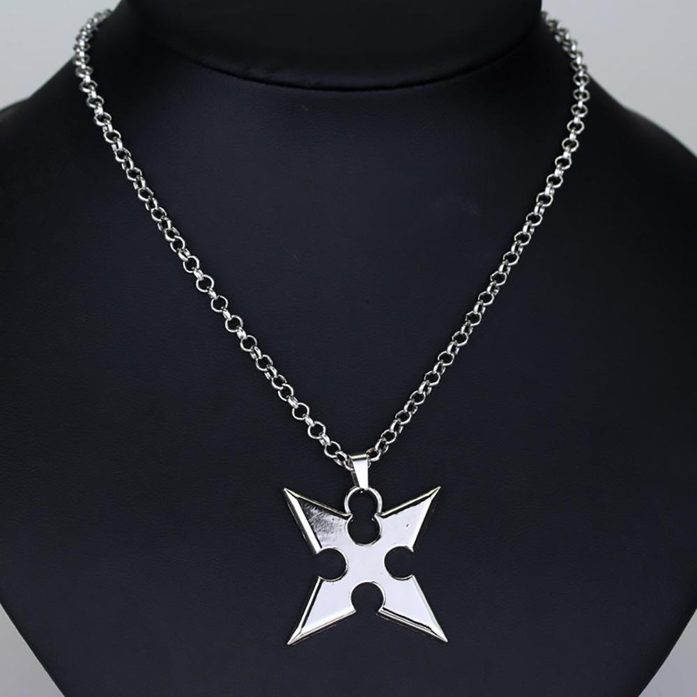 Kingdom Hearts Cosplay Metal Alloy Necklace Cartoon Movie Sora X Pendants Darts Rope Chain Men's Jewelry Accessories GiftsGift